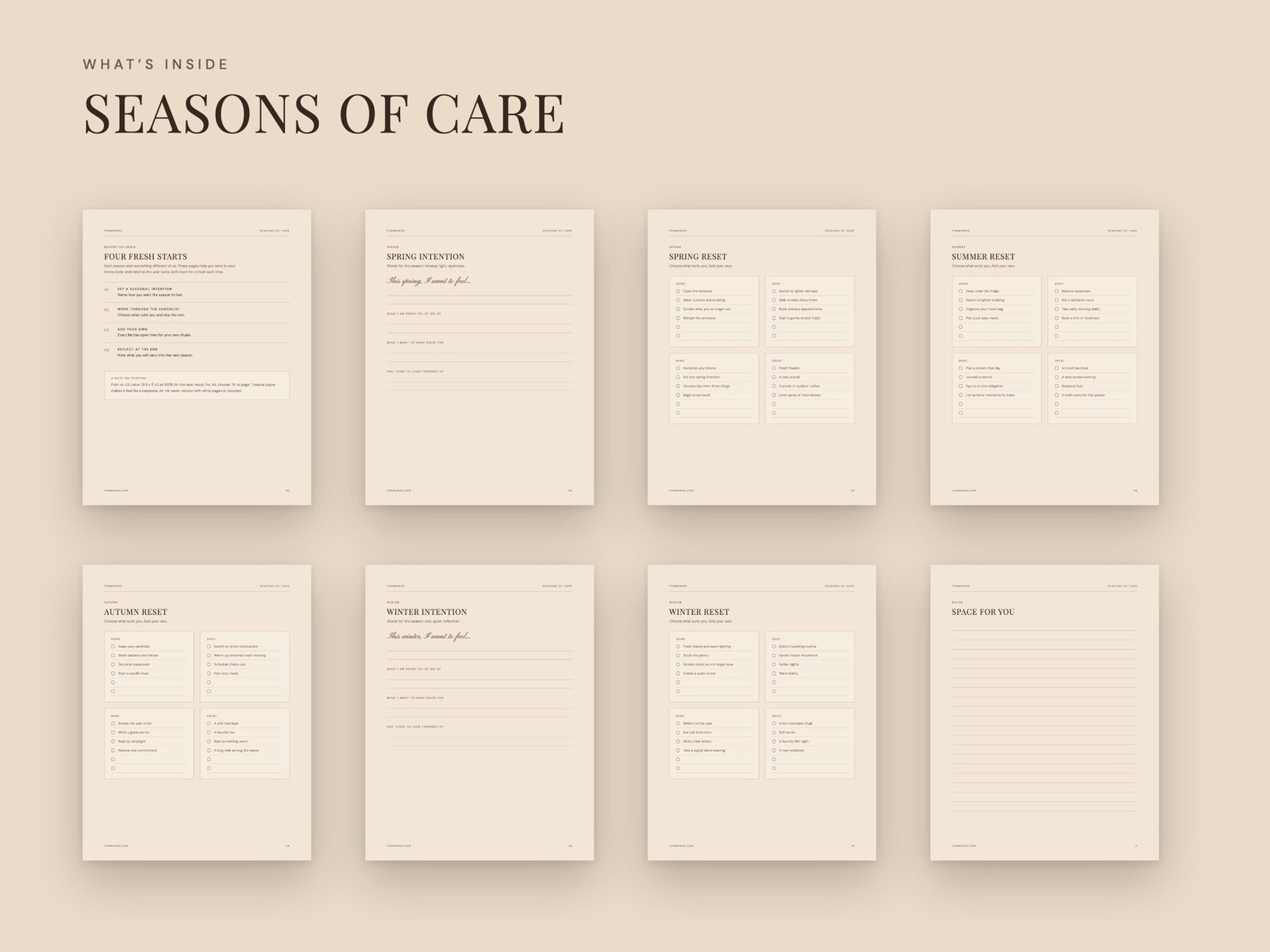 Seasons of Care: Four Seasonal Reset Checklists - Image 3